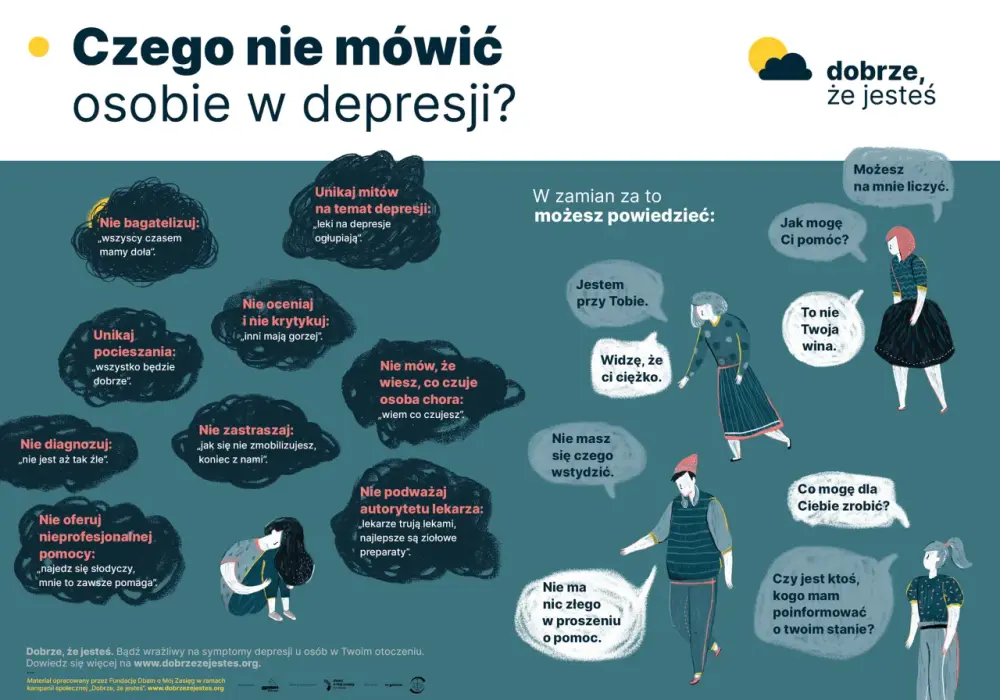 Co mówić osobie z depresją, by jej nie skrzywdzić i skutecznie wspierać